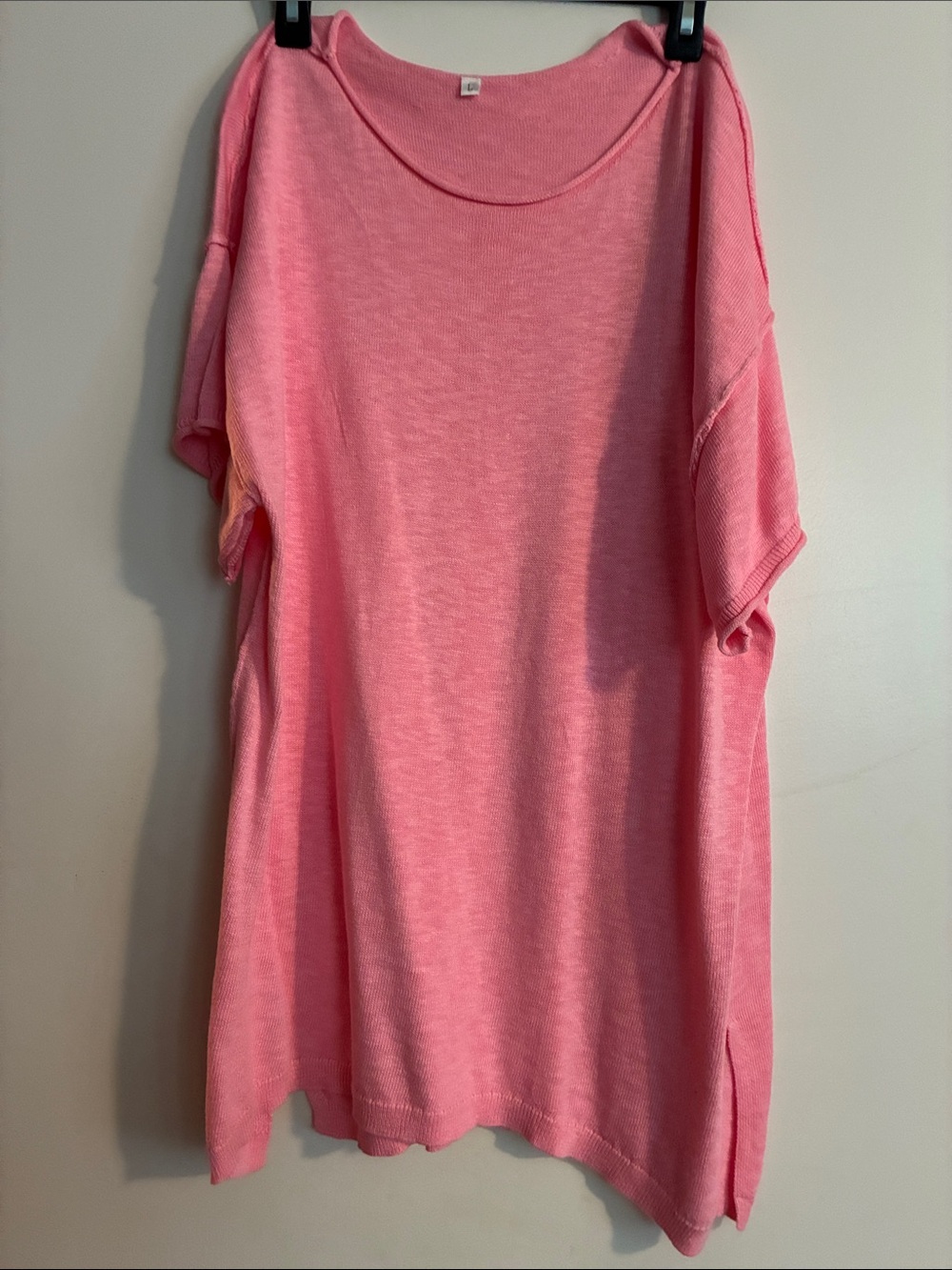 Pink Short Sleeve Tunic Top